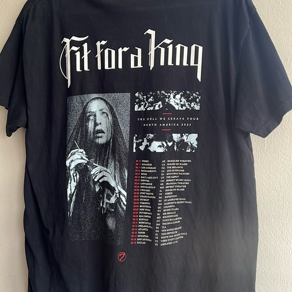Fit For A King Official Merch 2023 Tour - Picture 1 of 5